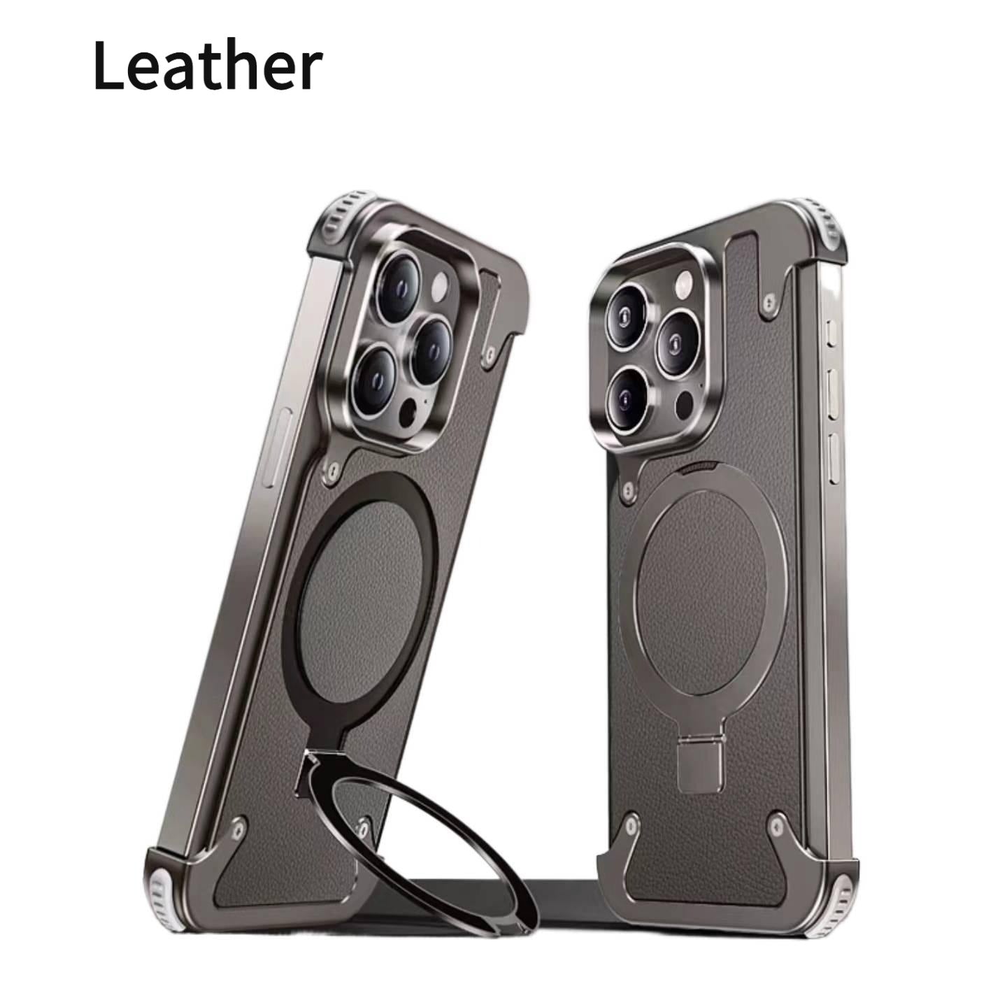 1 PCS Borderless Phone Protective Case, Metal Frame, Airbag, Anti Slip Bracket, Apple 14, Suitable for Apple 15 Promax