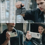 MagCam Phone Grip Kit, 3-in-1 Mobile Phone Grip with MagSafe Wireless Charging/Detachable Bluetooth Remote, Built in Powerbank, Phone Stand