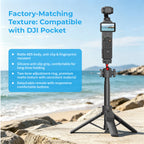 G-OUSSVE  Remote-Control Selfie Stick & Tripod for Pocket and Action Cameras, 66cm Extension Pole with Detachable Remote