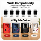 G-OUSSVE Retro Game Console Charging Stand for iwatch Series 3/4/5/6, Silicone Desktop Dock Holder