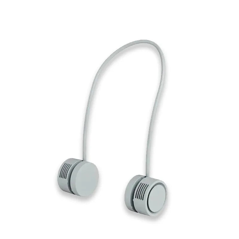 Foldable Neck Fan 3 Power Settings USB Rechargeable 1600mAh Battery Bladeless Fan for Outdoor Sports Travel