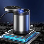 GIVBRO Car Ashtray With Light One-button Open Infrared Smokeless Ashtray With Lid Sealing Ring