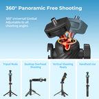 G-OUSSVE  Remote-Control Selfie Stick & Tripod for Pocket and Action Cameras, 66cm Extension Pole with Detachable Remote