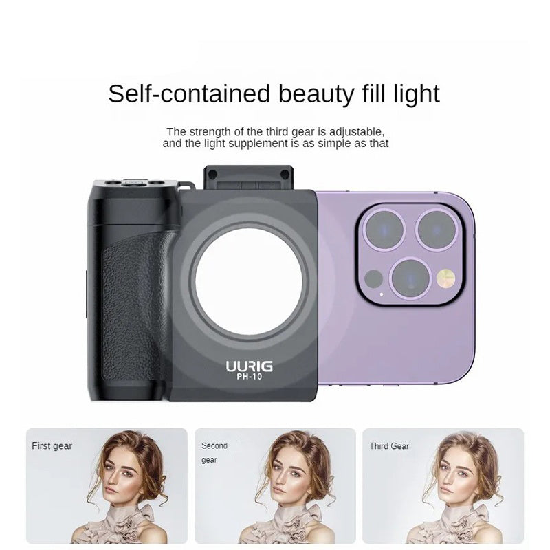 Phone Photography Portable Bluetooth Fill Light for Live Streaming and Phone Selfie