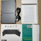 GIVBRO Ultra-thin Wireless Mini Bluetooth-compatible Keyboard, Foldable & Simple Design Tablet Keyboard for Household & Office