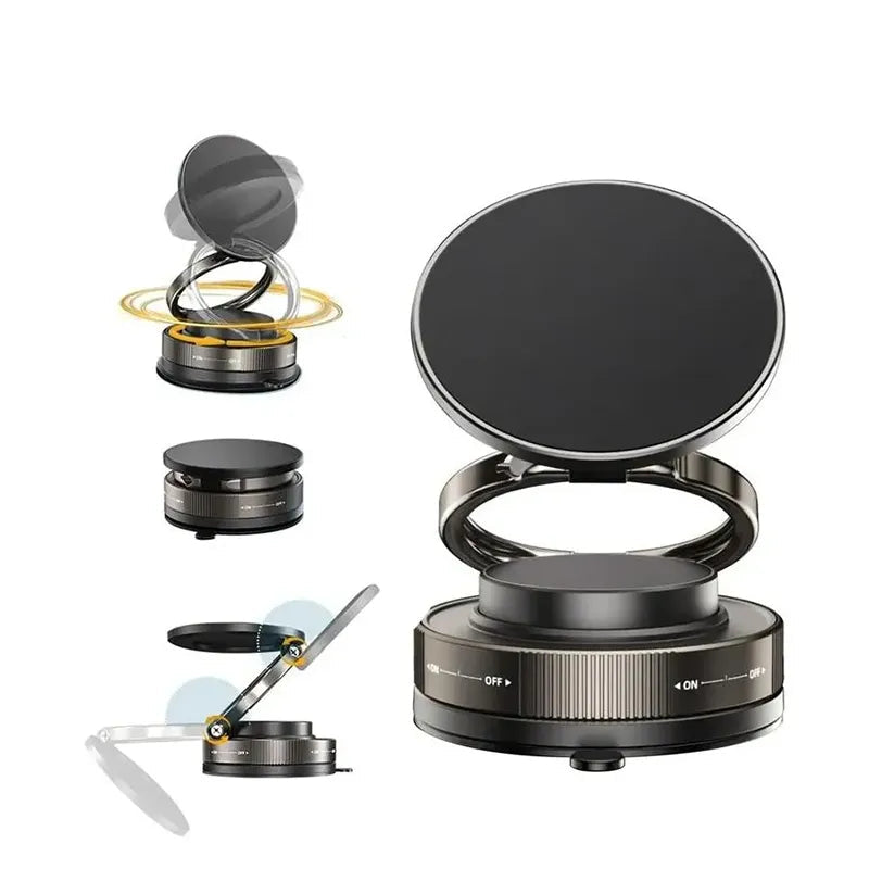 360 Adjustable Vacuum Magnetic Phone Holder,Suction Cup Phone Mount for Magsafe, Portable Cell Phone Holder for Car, Makeup/Gym/Mirror,Fit for All iphone iphone 11 and above