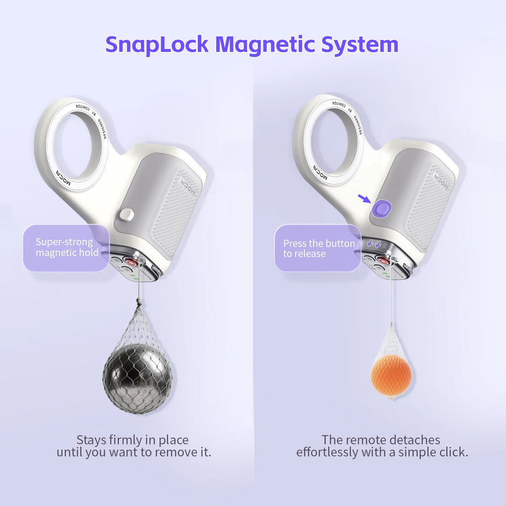 Magnetic Handheld Grip Phone Stand Camera Assistant with LED Fill Light 2-in-1, Compatible with iOS 26/iOS 18, Ergonomic Grip, One-Tap Camera, Rechargeable Remote, Ideal for Thanksgiving & Christmas Gift for Photography Enthusiasts