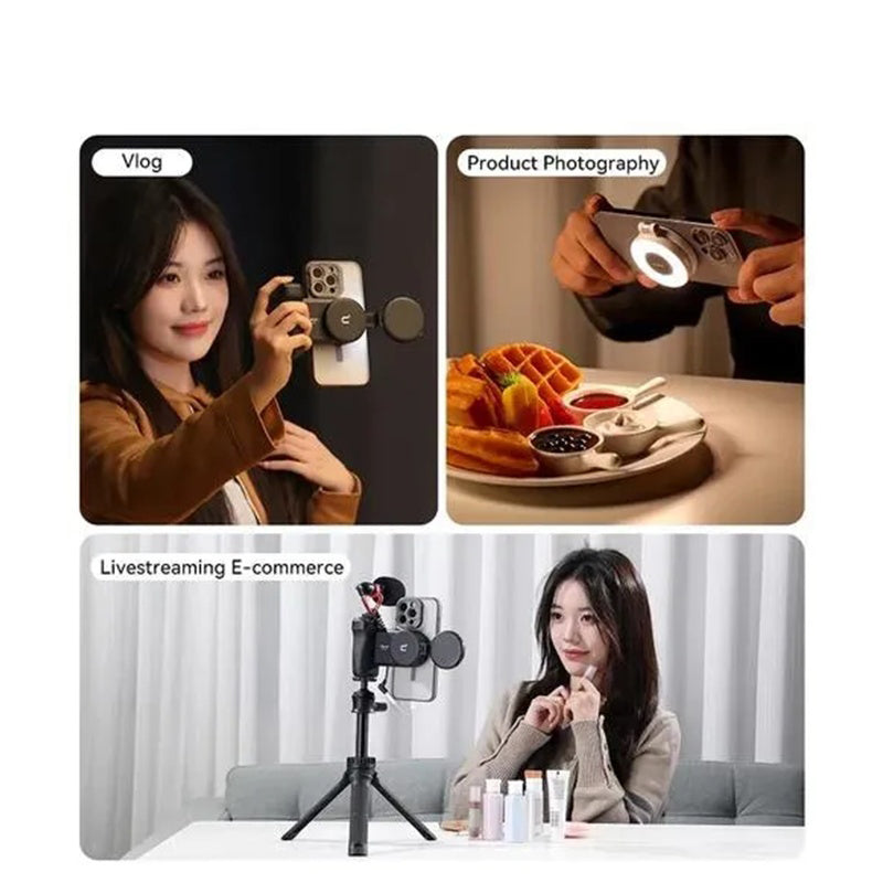 Magnetic Selfie Light LM19, LED Fill Light Compatible with Magsafe, LED Selfie Ring Light
