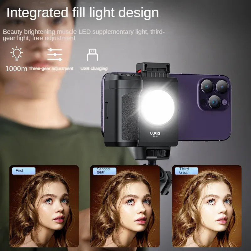 Phone Photography Portable Bluetooth Fill Light for Live Streaming and Phone Selfie