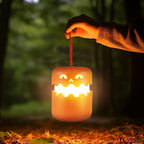 GIVBRO Pumpkin Night Light - Fun and Creative Gift, Ambiance Lamp. Rechargeable with Adjustable Brightness and Timer, Perfect LED Light for Halloween Decoration,Foldable Handheld Night Light Pumpkin Lantern for Halloween