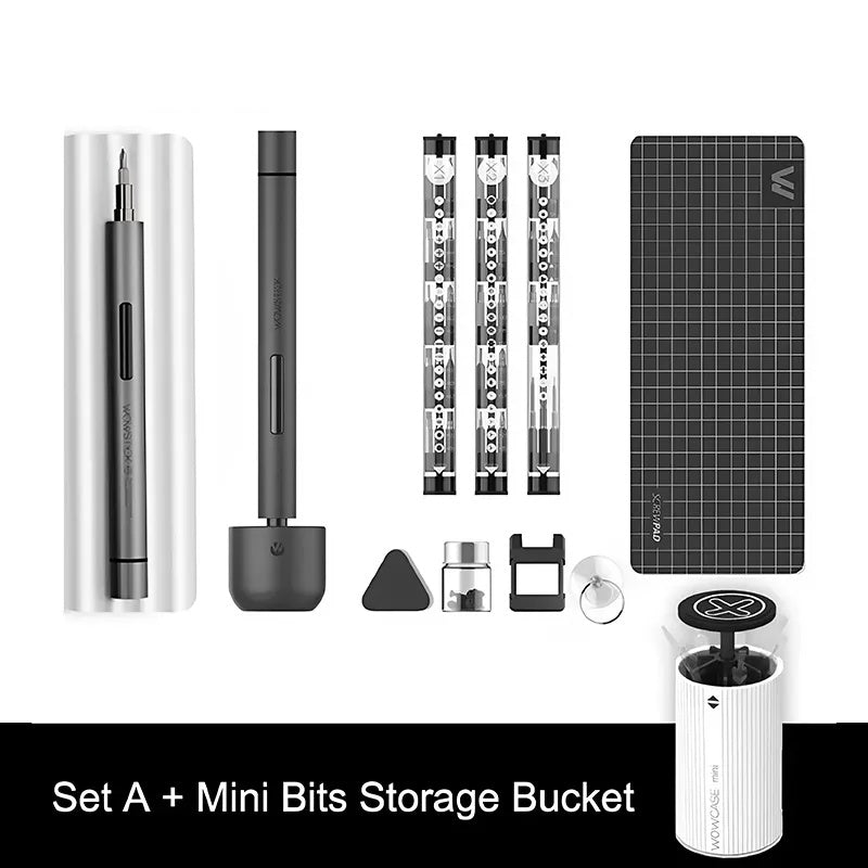 Electric Screwdriver with 3 LED Lights, Precision Repair Tools Kit with Type-C Charging, for Smartphones, Toys, Clock, Camera,Laptop