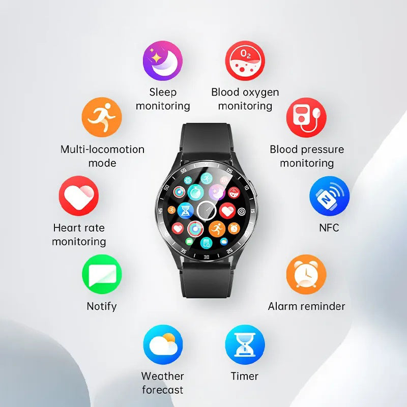 2-in-1 Smartwatch with HD Bluetooth Calling, 1.39-inch High-Definition Screen, Waterproof, and Ultra-Thin