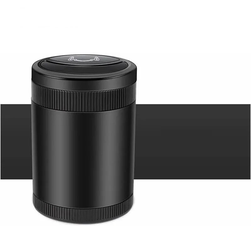 GIVBRO Car Ashtray With Light One-button Open Infrared Smokeless Ashtray With Lid Sealing Ring