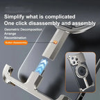 Metal Bare Frame Sliding Cover Protective Lens Anti-Scratch Camera Hidden Phone Case