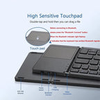 GIVBRO Ultra-thin Wireless Mini Bluetooth-compatible Keyboard, Foldable & Simple Design Tablet Keyboard for Household & Office