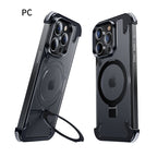 1 PCS Borderless Phone Protective Case, Metal Frame, Airbag, Anti Slip Bracket, Apple 14, Suitable for Apple 15 Promax