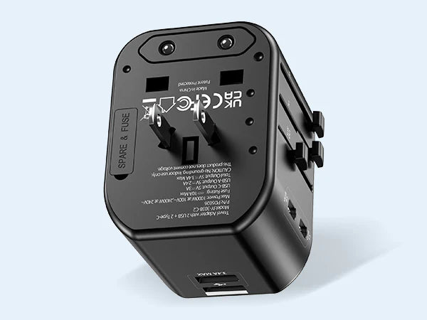 Universal Travel Adapter with USB-C & USB Ports