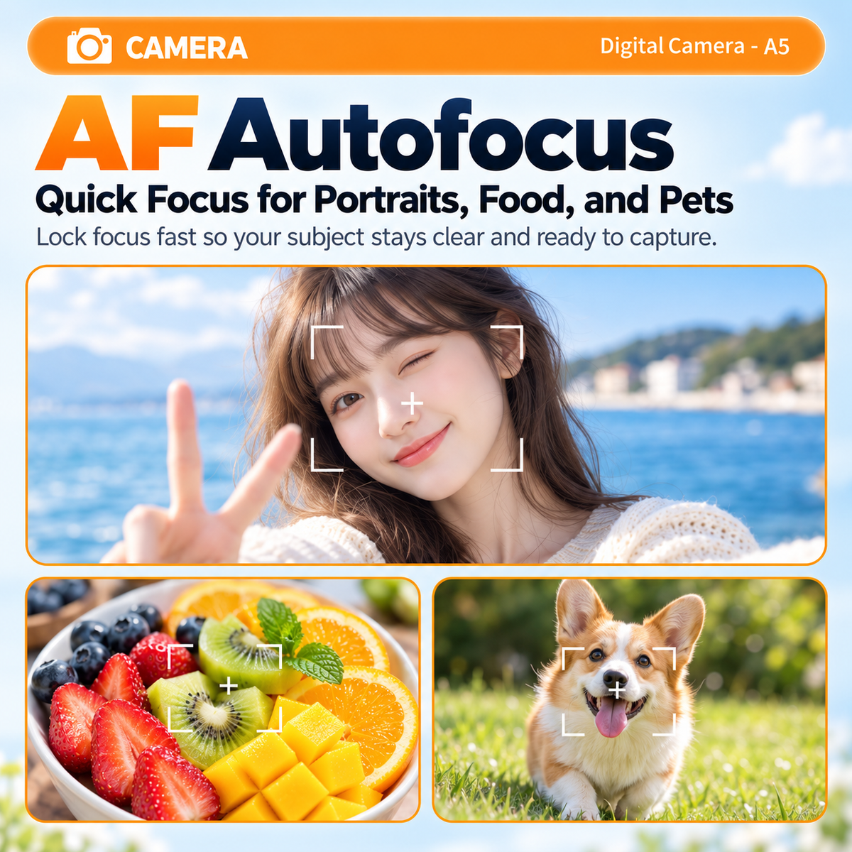 G-OUSSVE 64MP Flip Screen Digital Camera with 512GB Memory Card, 4K Video, Autofocus & Beauty Filters