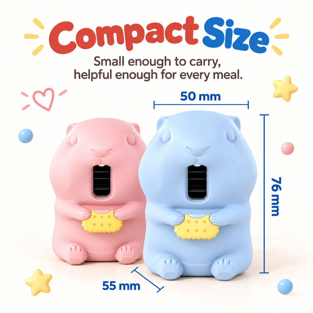 G-OUSSVE Cute Clip-On Food Cooling Fan – Portable Mini Mealtime Helper for Bowls & Cups