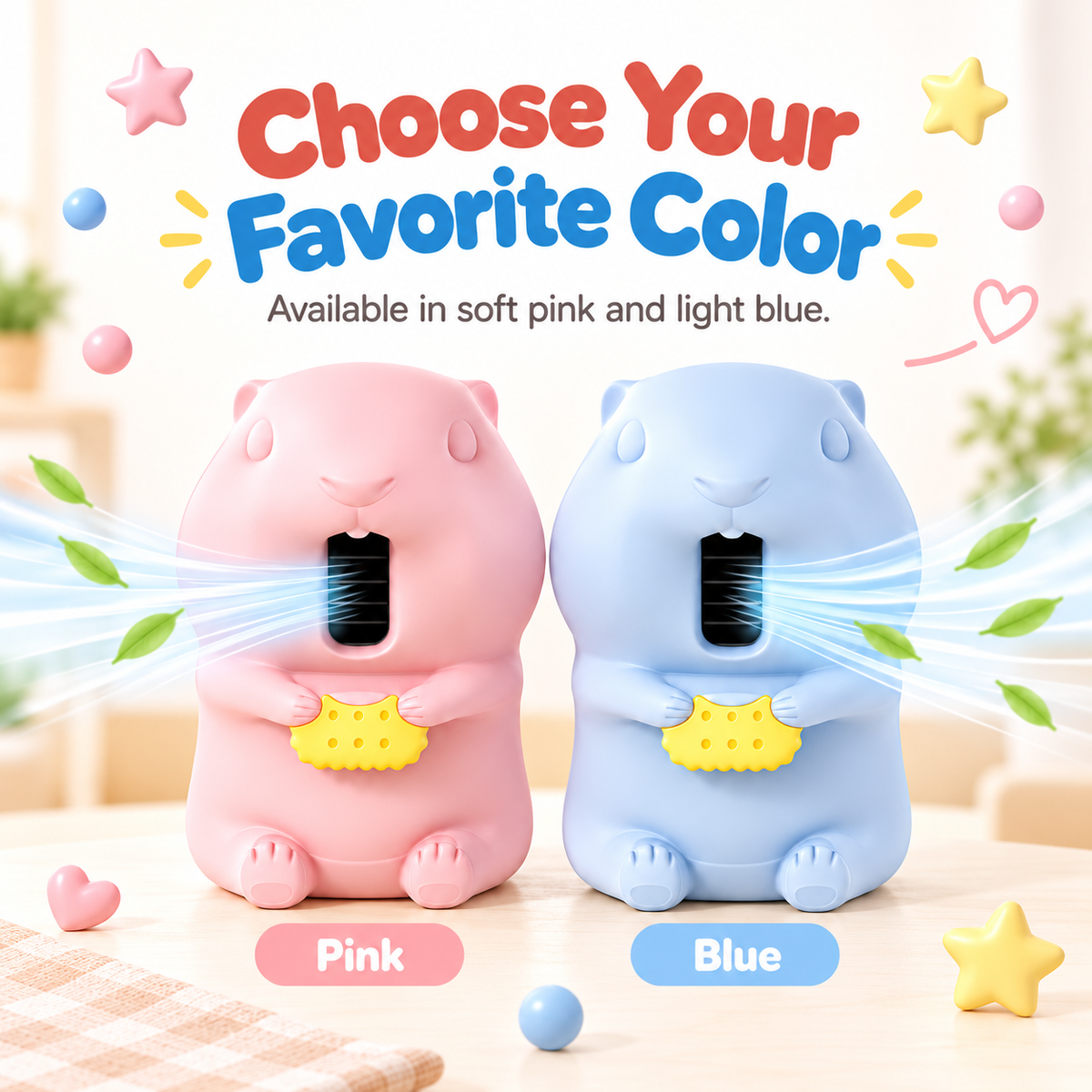 G-OUSSVE Cute Clip-On Food Cooling Fan – Portable Mini Mealtime Helper for Bowls & Cups
