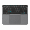 G-OUSSVE Portable Wireless BT Foldable Keyboard New Detachable Leather Stand for Tablet Phone Touch Typing Mini Keyboard with Ergonomic Design , External Keyboard, Ergonomic Keyboard Pad