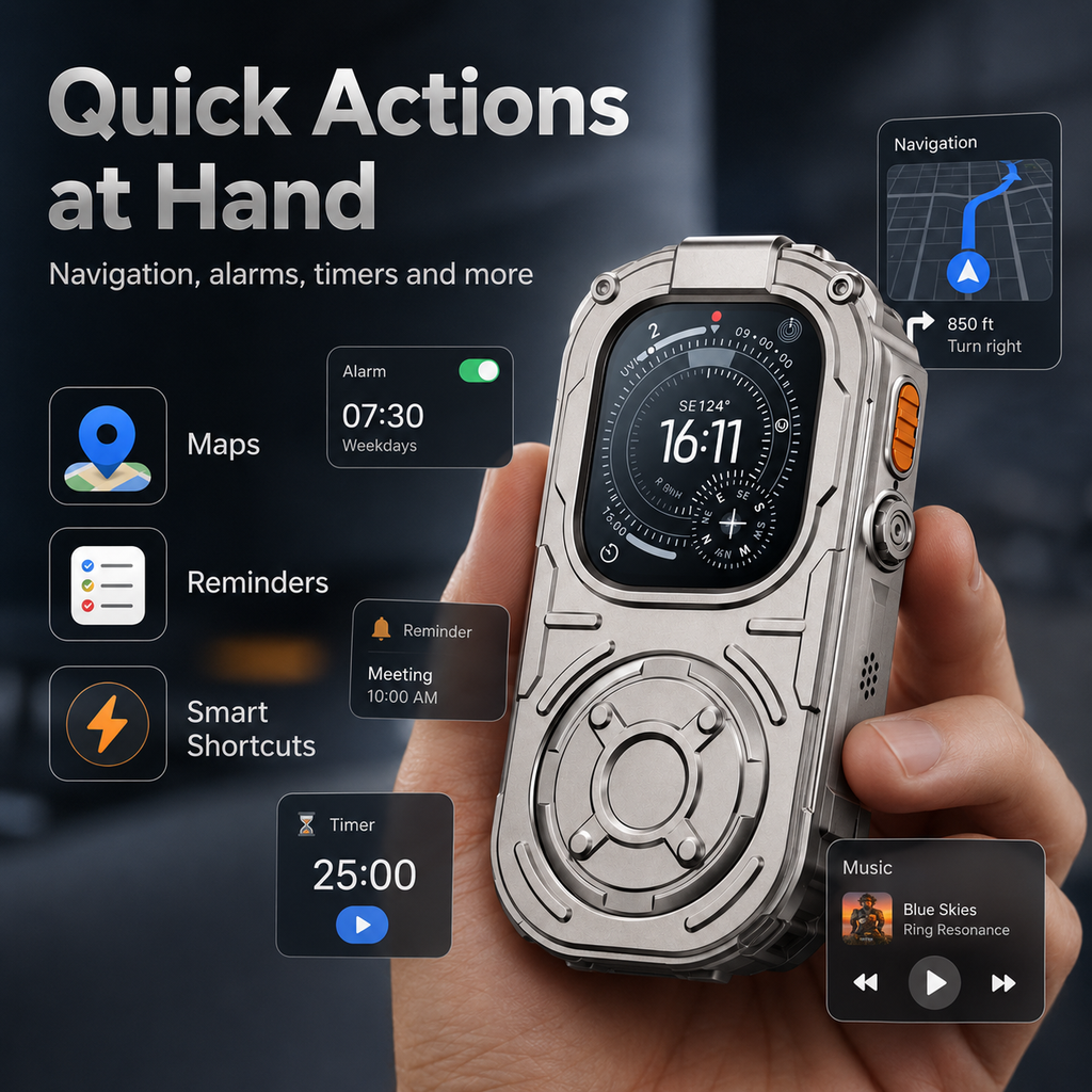 G-OUSSVE Repod Ultra 49mm Zinc Alloy Handheld Controller Case for Apple Watch Ultra 1/2/3