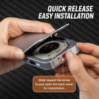 G-OUSSVE Retro Click-Wheel Metal Case for Apple Watch – iPod-Inspired Handheld Conversion
