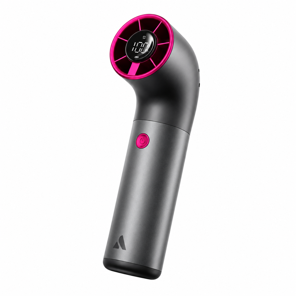 G-OUSSVE Portable Handheld Fan, Powerful Turbo Mini Fan, 19000 RPM High Speed Aero Ultra, 15H Max Cooling Time, 7 Speeds Aluminum Case, Pocket Rechargeable Personal Small Travel GIfts for Women, FathersDayGift