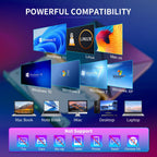 External Laptop DVD Player USB C 3.0 Portable CD Burner - Compatible with Mac, Windows 11/10/8/7, Ideal for Bringing Back Memories,Christmas gift