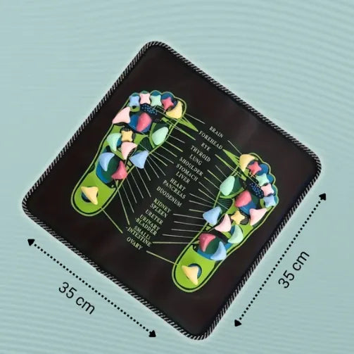 Revitalizing Acupressure Foot Matactivates pressure points to relieve tension,boost circulation, and energize your body-juststand or step for a few minutes daily