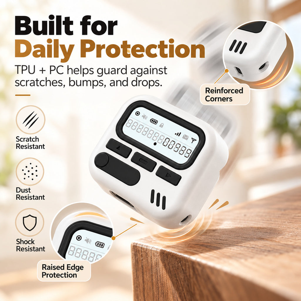 G-OUSSVE Retro Bluetooth Earbuds Case, TPU + PC Protective Cover with Clip for AirPods Pro 3, Pro 2 & AirPods 4