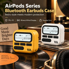 G-OUSSVE Retro Bluetooth Earbuds Case, TPU + PC Protective Cover with Clip for AirPods Pro 3, Pro 2 & AirPods 4