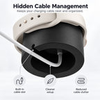 G-OUSSVE Silicone Charging Stand for Apple Watch Series 1-5, Desktop Watch Charger Dock Holder for Nightstand and Desk