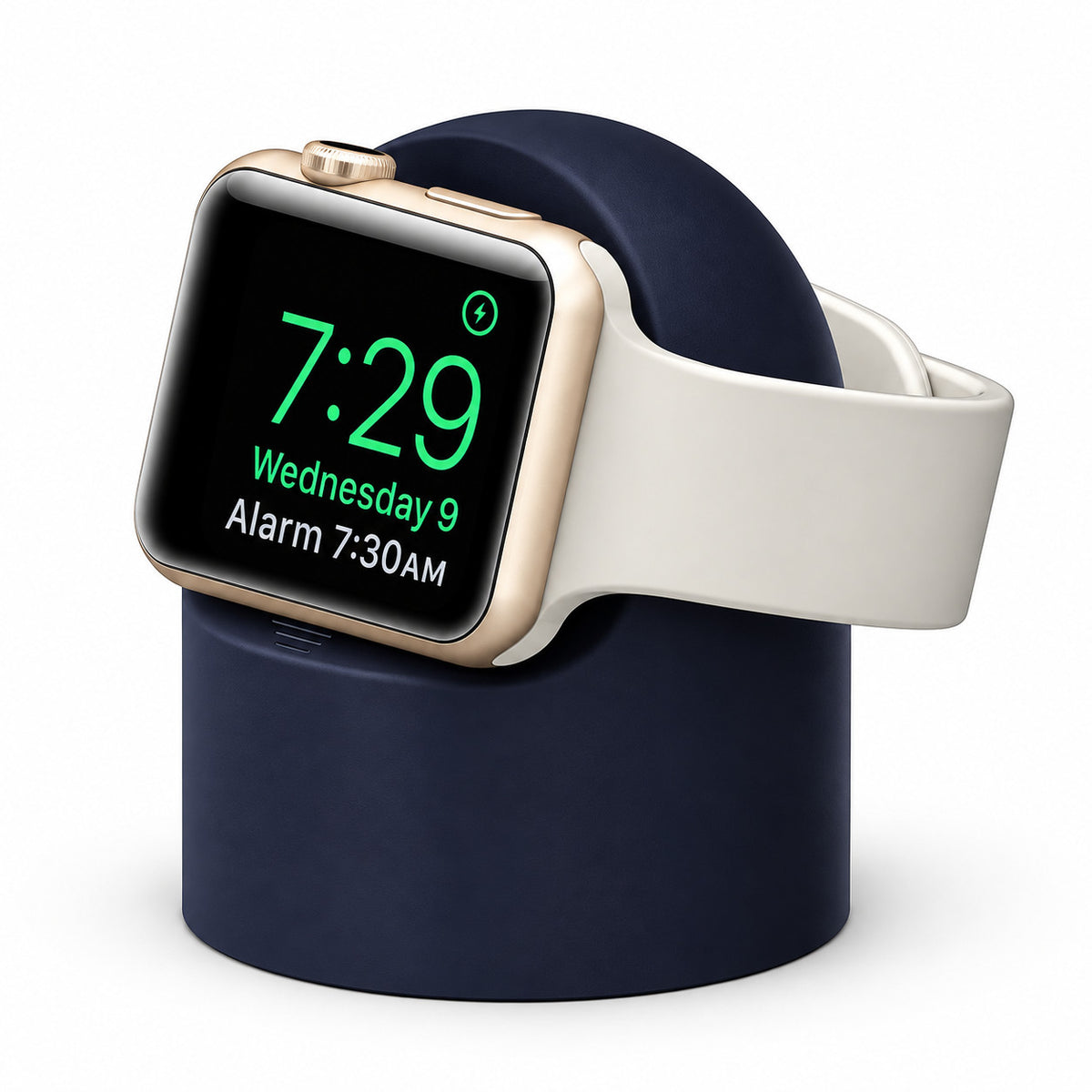 G-OUSSVE Silicone Charging Stand for Apple Watch Series 1-5, Desktop Watch Charger Dock Holder for Nightstand and Desk