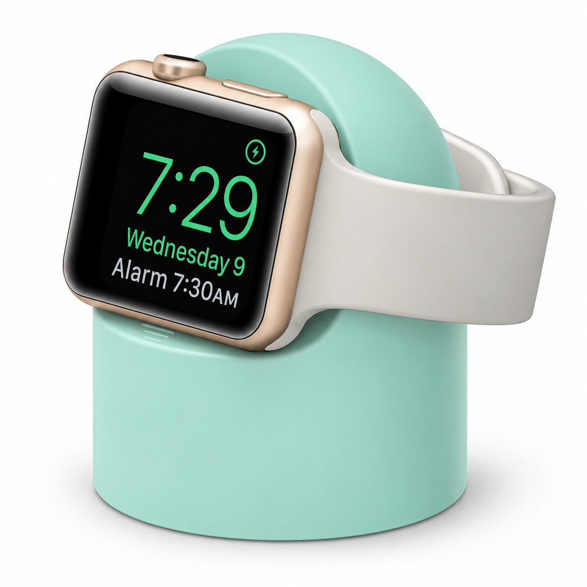 G-OUSSVE Silicone Charging Stand for Apple Watch Series 1-5, Desktop Watch Charger Dock Holder for Nightstand and Desk