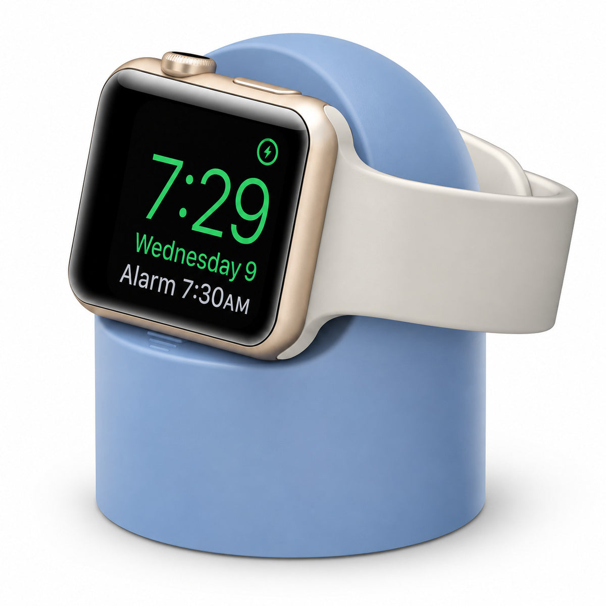 G-OUSSVE Silicone Charging Stand for Apple Watch Series 1-5, Desktop Watch Charger Dock Holder for Nightstand and Desk