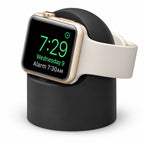 G-OUSSVE Silicone Charging Stand for Apple Watch Series 1-5, Desktop Watch Charger Dock Holder for Nightstand and Desk