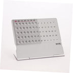 G-OUSSVE Ultra Thin Metal Desktop Calendar Mini Perpetual Planner for Home Office Use Lightweight Design for Holidays and Special Occasions
