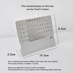 G-OUSSVE Ultra Thin Metal Desktop Calendar Mini Perpetual Planner for Home Office Use Lightweight Design for Holidays and Special Occasions