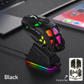 G-OUSSVE X9 Pro RGB Wireless Gaming Mouse with PAW3311 Sensor, Tri-Mode Connection, Charging Dock & Anti-Slip Grips
