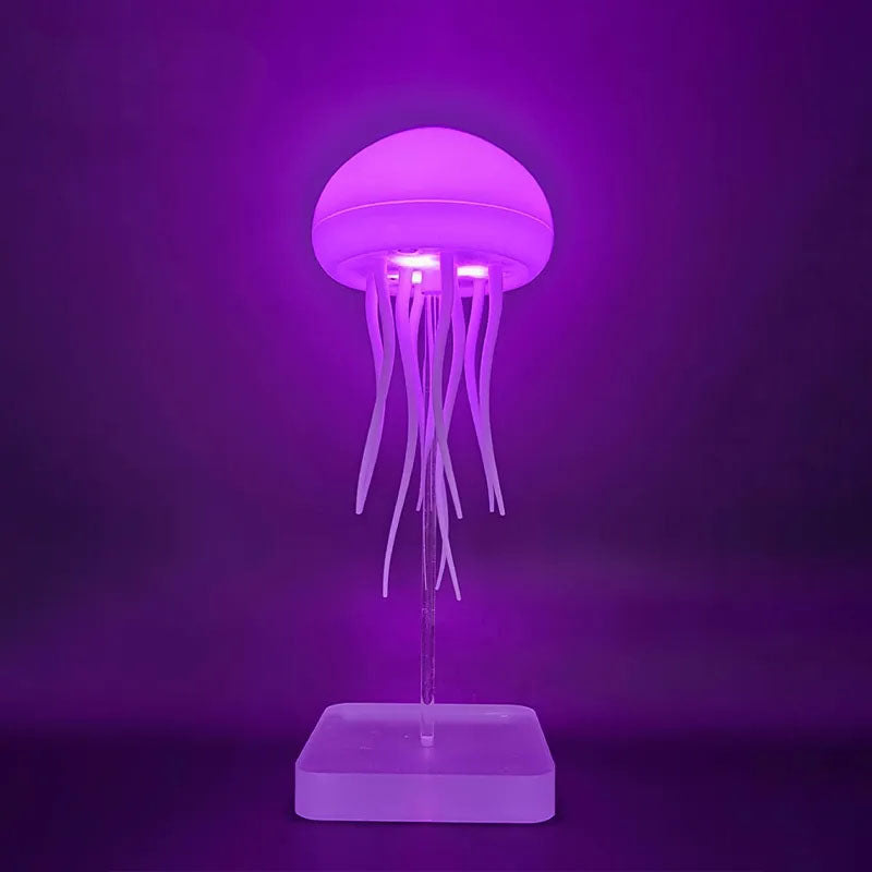 G-OUSSVE Jellyfish Lamp Night Mood Light with Sound Controlled Design Birthday Holiday Christmas Gifts for Boys Girls Men Women Home Office Decoration