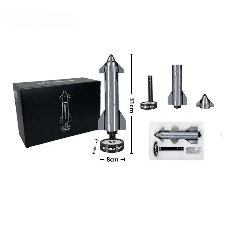 G-OUSSVE SpaceX Starship 1/200 Rocket Model with Spray Humidifier