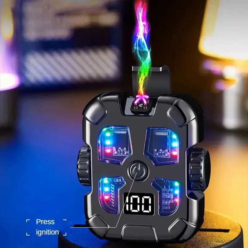 G-OUSSVE Electric Lighter Fidget Spinner lighter Waterproof Lighter with USB Rechargeable Customized Gift Birthday Gift for Boyfriend