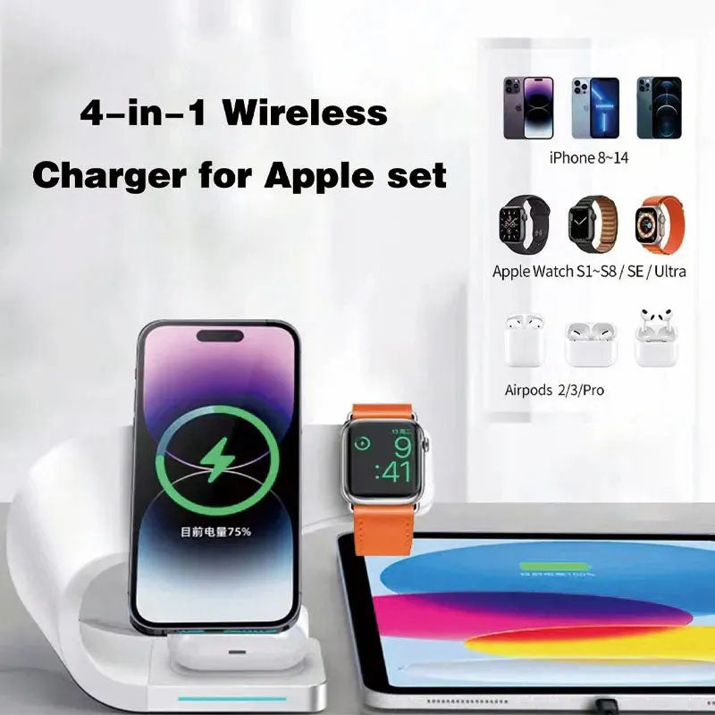 GIVBRO Magnetic Wireless Charger Three -in -one Fast Filling Apple Mobile Phone/Headset/Iwatch