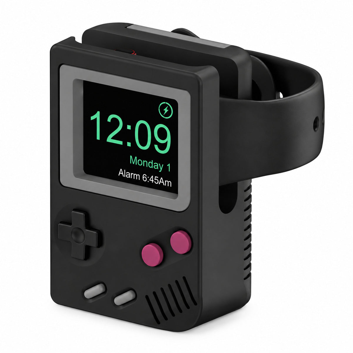 G-OUSSVE Retro Game Console Charging Stand for iwatch Series 3/4/5/6, Silicone Desktop Dock Holder