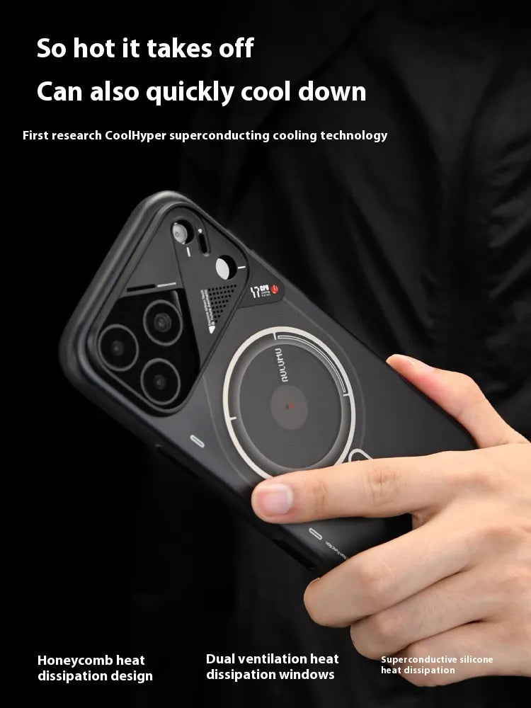 Compatible with Apple iPhone 17 Pro Max Phone Case, High Energy Mist Phone Case Night Glow Semi-Transparent Matte Camera Button Full Protection Anti-Drop Magnetic Phone Case MagSafe Protective Case Cover