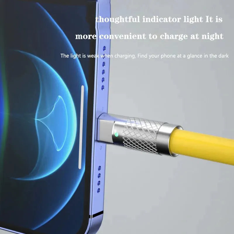 120W Super Fast Charging Data Cable Type-c Lightning Micro for Android iPhone Phones