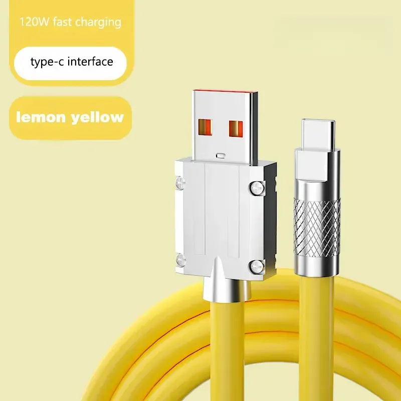 120W Super Fast Charging Data Cable Type-c Lightning Micro for Android iPhone Phones
