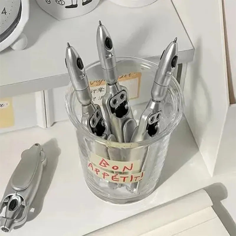 Squid deformation pen ballpoint pen creative personality decompression black technology pen press black pen