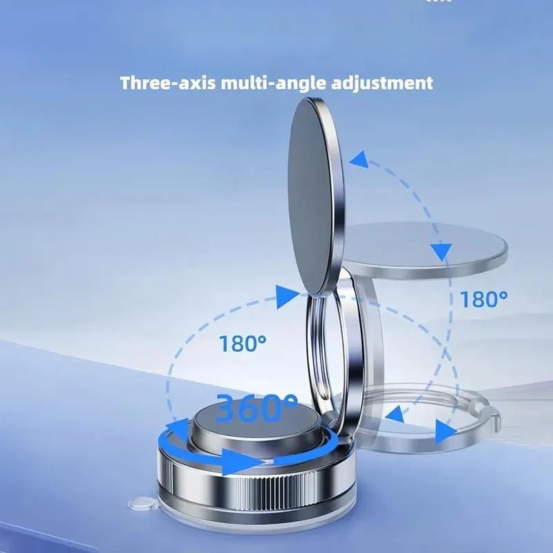 360 Adjustable Vacuum Magnetic Phone Holder,Suction Cup Phone Mount for Magsafe, Portable Cell Phone Holder for Car, Makeup/Gym/Mirror,Fit for All iphone iphone 11 and above